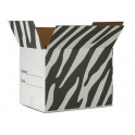 The Zebra Moving Box - Black/Small